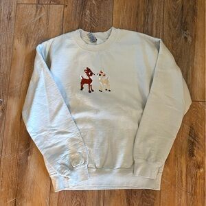 Embroidered Holiday Sweatshirt